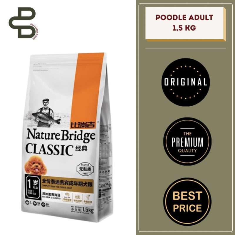 Promo Nature Bridge Classic Poodle Adult Dog Food 1 5 Kg Freshpack Diskon 33 Di Seller Toko Imang Tugu Selatan Kota Jakarta Utara Blibli