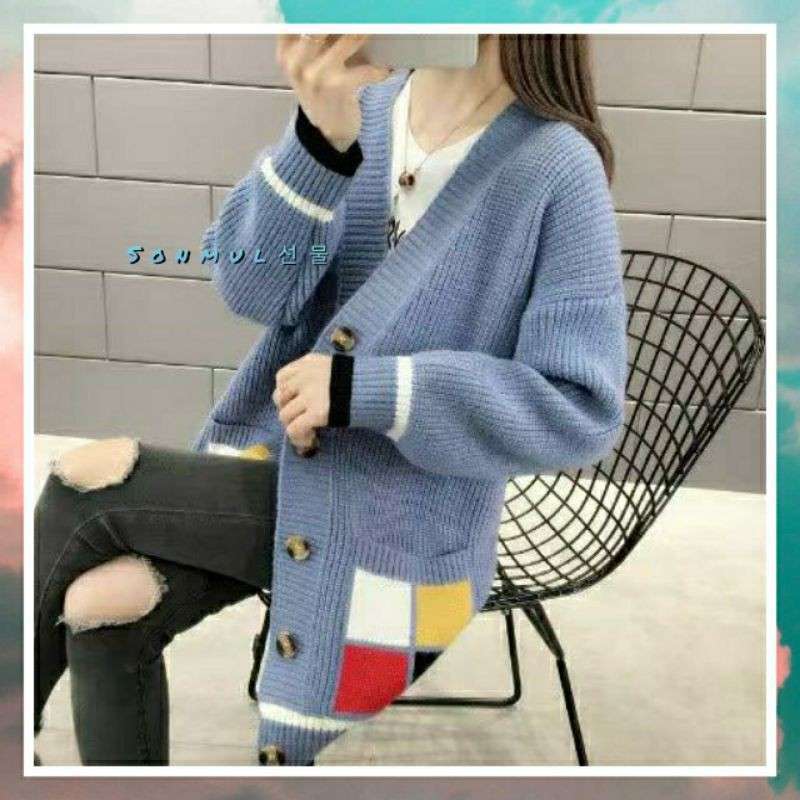 Promo Supervice Import Woman Knit Cardigan Mantel Wanita Musim