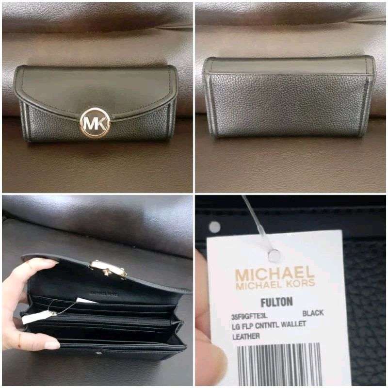 Michael kors outlet fulton wallet black
