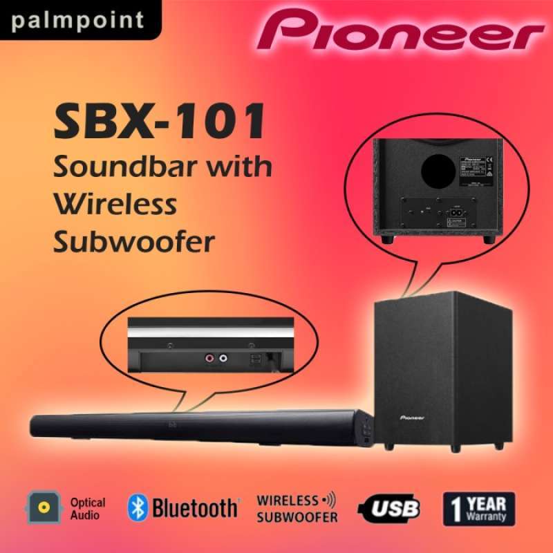 Jual Pioneer SBX 101 Bluetooth Sound System Speaker Soundbar resmi