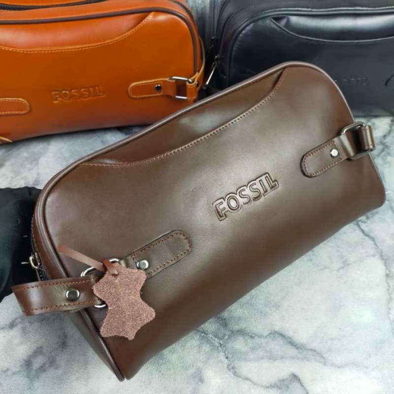 Jual TAS POUCH PRIA HANDBAG BRANDED KULIT ASLI F 03 di Seller