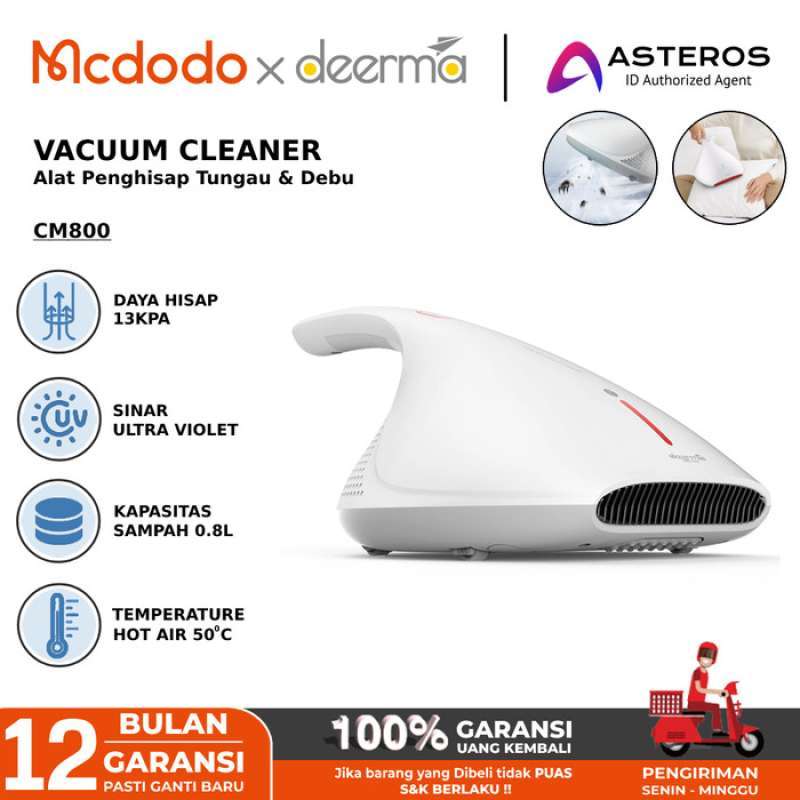 Deerma Cm800 Dust Mites Vacuum Cleaner Uv C Alat Penyedot Debu Tungau New