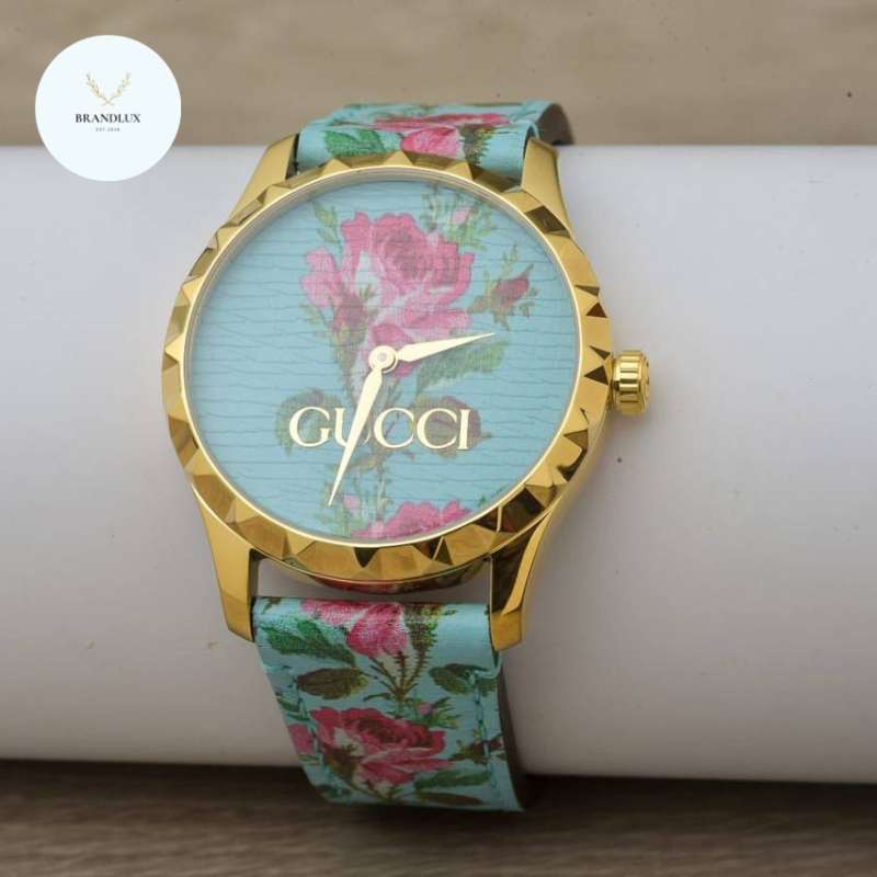 Jual Gucci Timeless Aqua Floral Ladies 100% Authentic Di Seller
