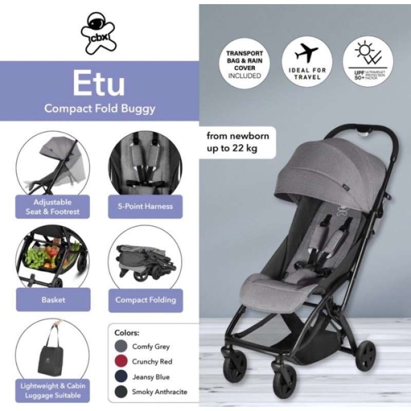 Promo CBX Etu Compact Fold Buggy Cabin Stroller Kereta Dorong
