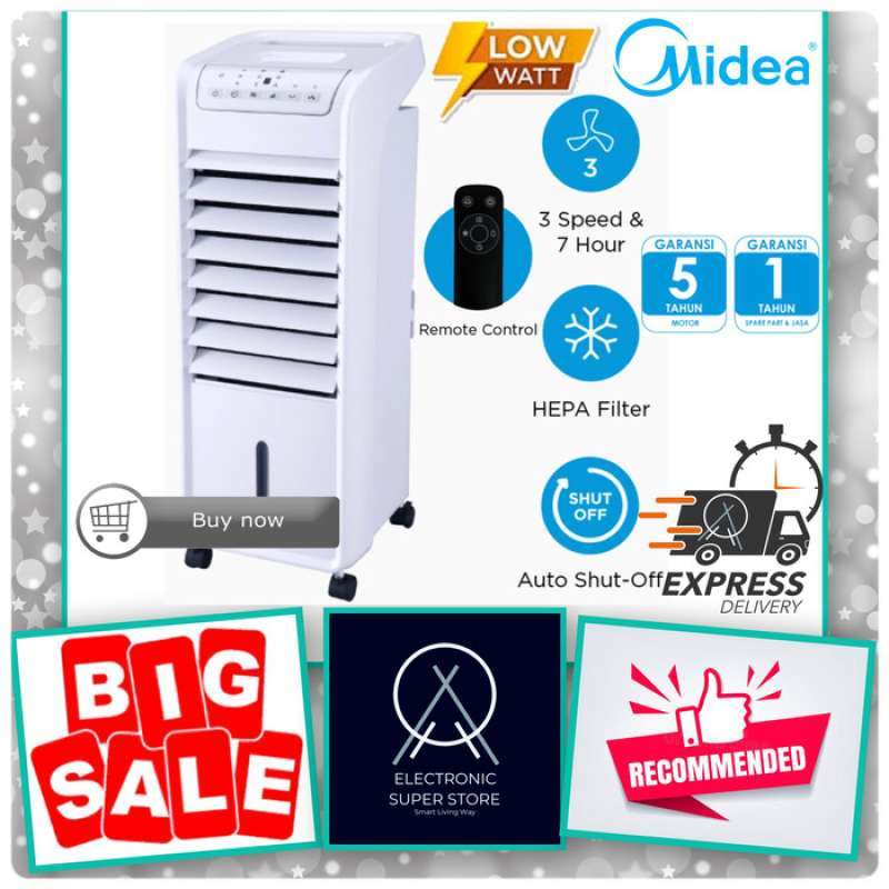 AIR COOLER 6L MIDEA AC 100A AC100A 100A DOUBLE FILTER MIDEA AIR COOLER