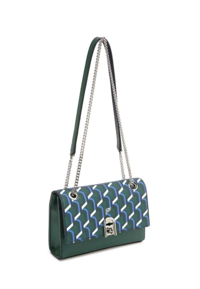韓国大人気[rosa.K]AMELIE MONOGRAM SHOULDER BLUE MOUNTAIN_MM Promo Rosa.k Amelie Monogram Shoulder Blue Mountain Ss