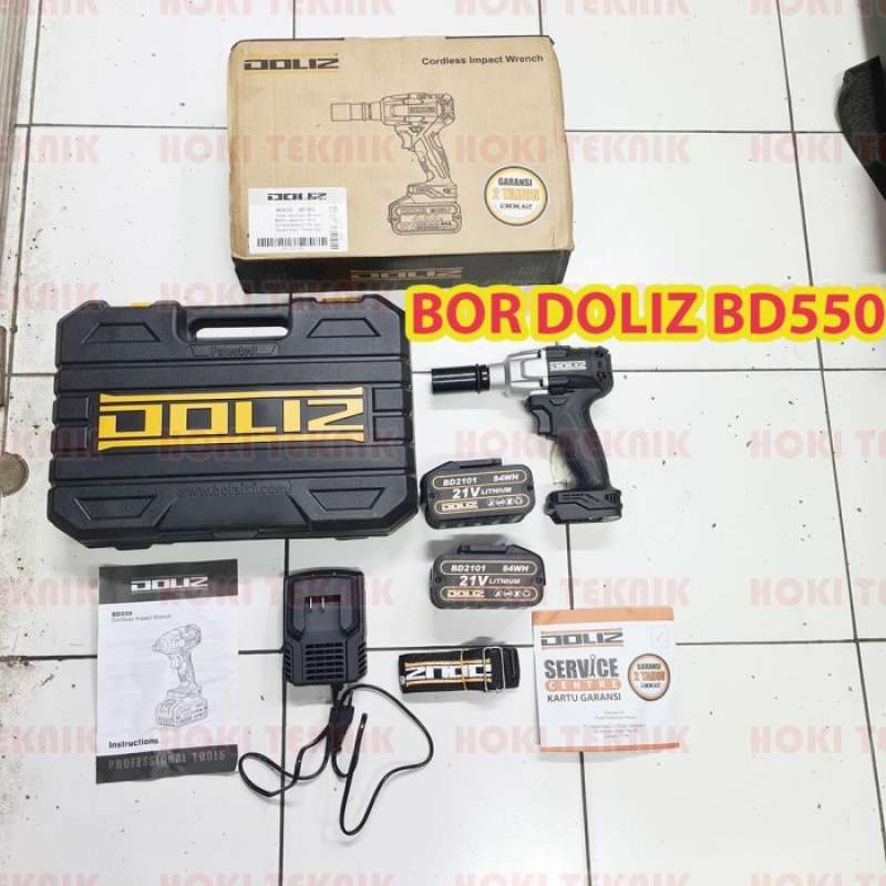 Promo Mesin Bor Cordless Drill Impact Wrench Alat Buka Baut Roda
