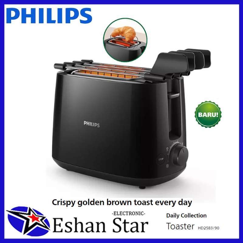 Jual Philips Toaster Bunwarmer Pemanggang Roti Hd2583/90 Di Seller