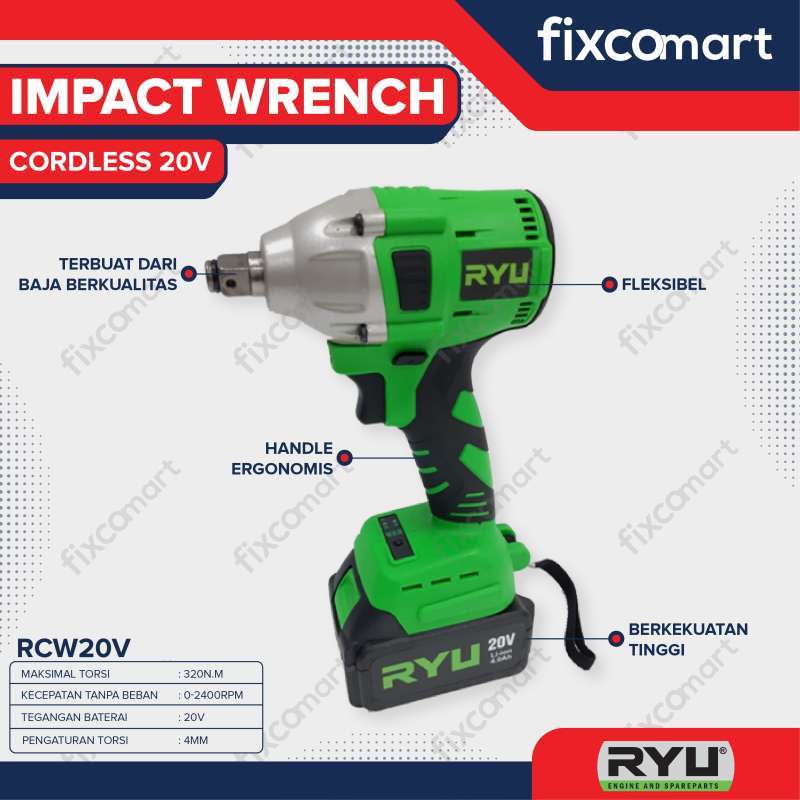 Jual Impact Wrench Cordless Tekiro Harga Murah Kualitas Terbaik November 2024