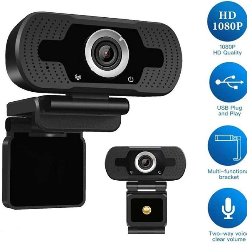 Kamera Web Cam PC Webcam Komputer Facecam HD 1080p Usb Dengan Mikrofon