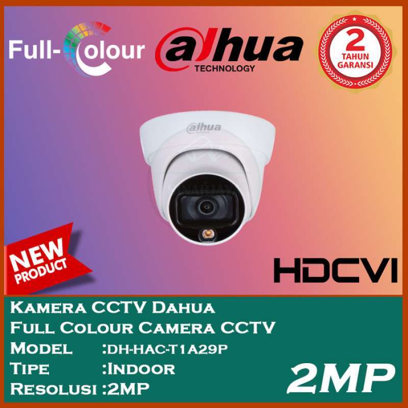 Jual Terbaik Kamera Cctv Indoor Dahua Dh Hac T1A29P Full Color