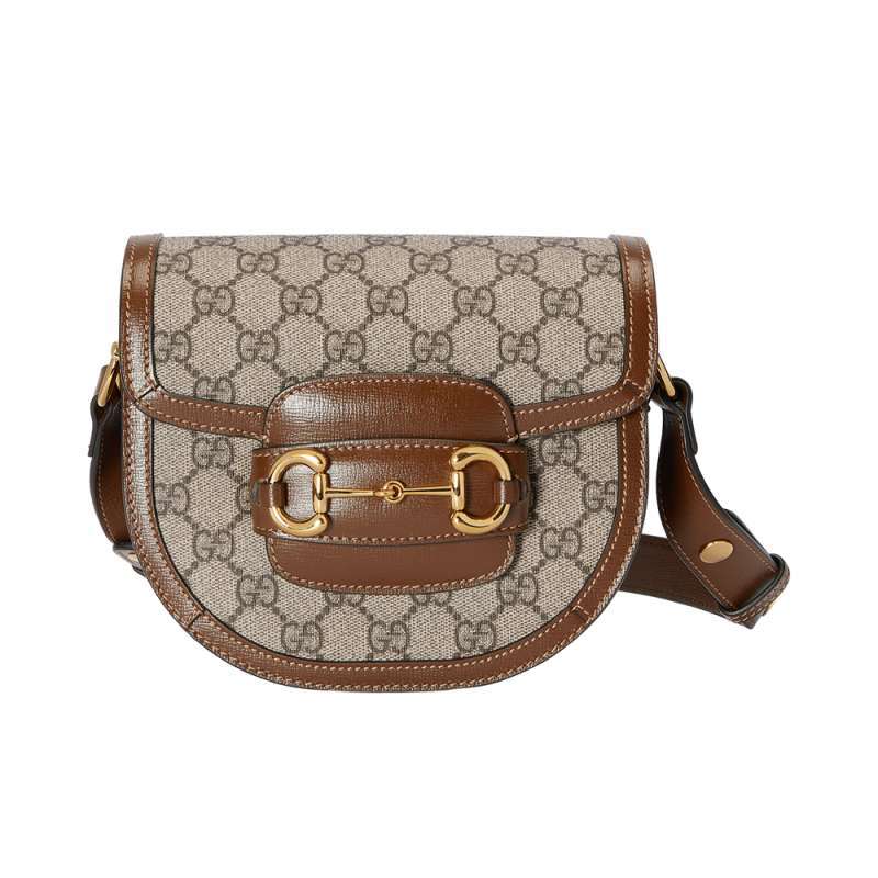 Gucci Horsebit 1955 Mini Rounded Bag Beige Ebony