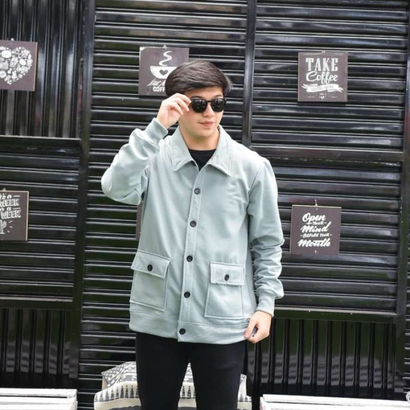 Jual Jaket Pria Wanita Outer Kardigan Pria Tebal Lembut Cardigan