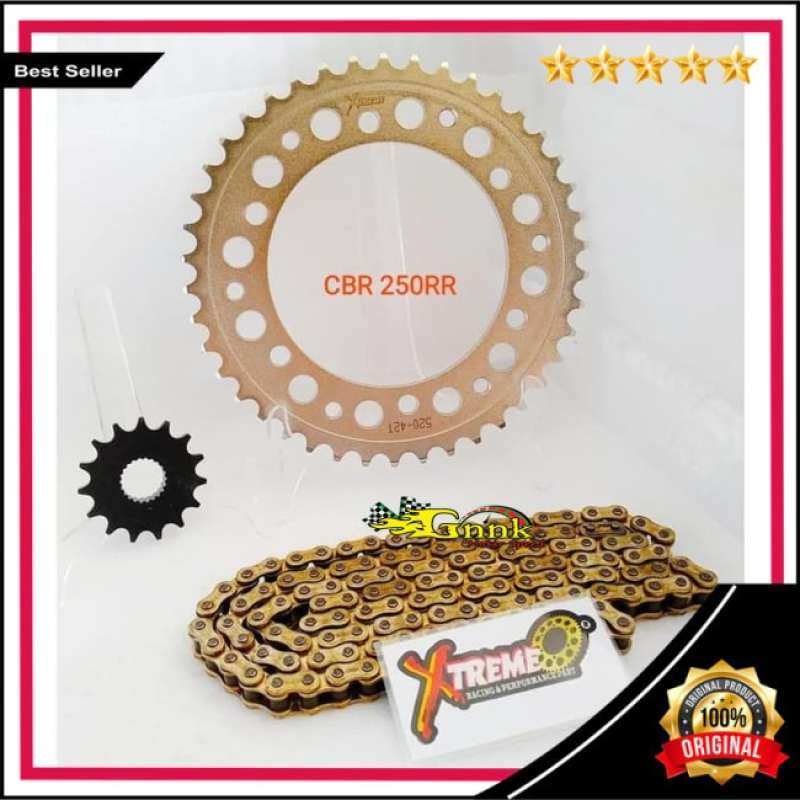 Jual GEAR SET CBR250RR 520 41 45T XTREME RACING di Seller