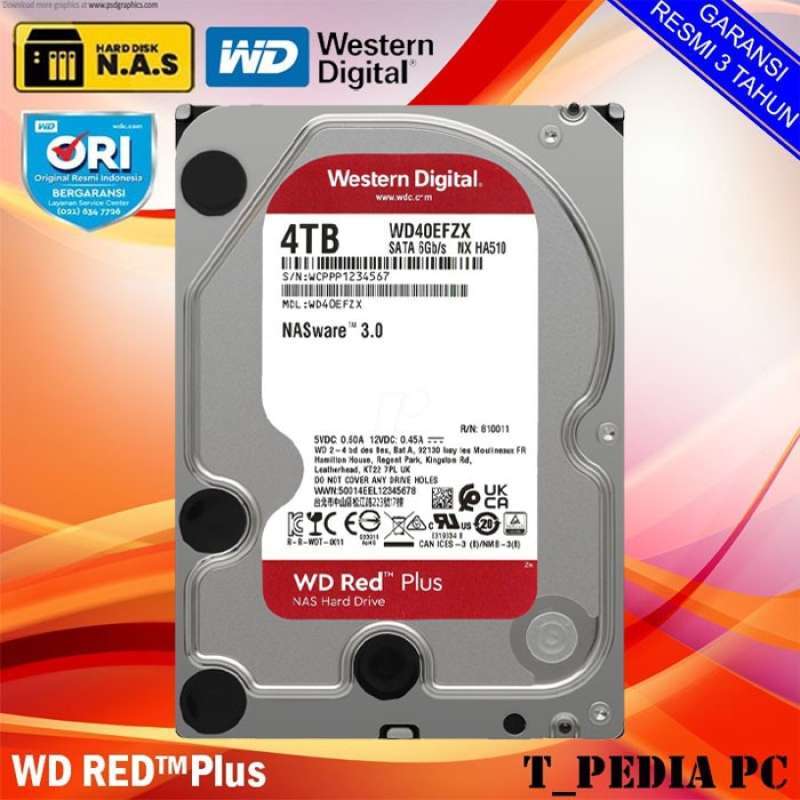 新品未使用！WD40EFRX WD Red NAS Hard Drives（新品・未開封