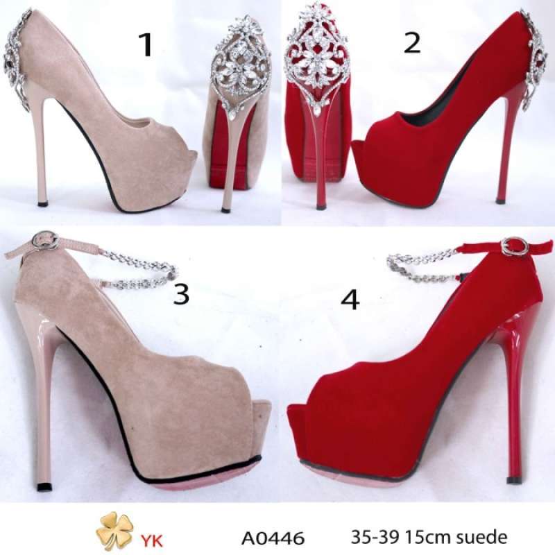 Sepatu heels new arrivals 15 cm