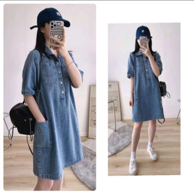 Baju dress jeans outlet