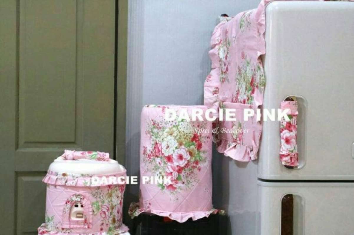 Jual Sarung Galon Kulkas Magicom Motif darcie pink di Seller