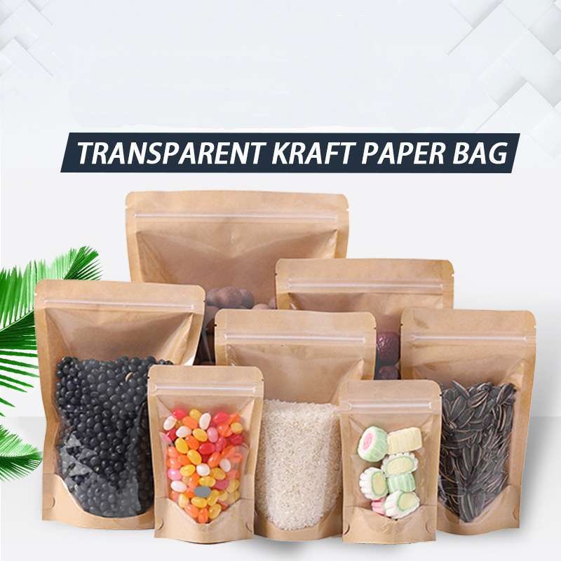 Promo Aigootan (isi 10) Standing Pouch Full Window Brown