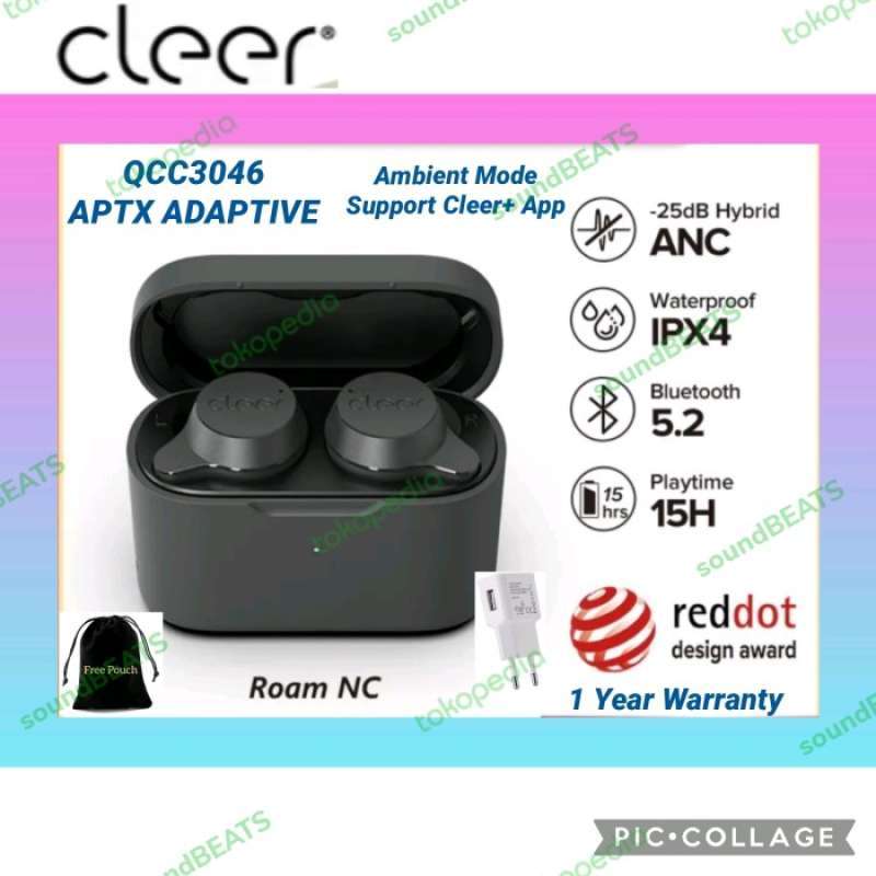 Promo Cleer Roam NC TWS Earbuds BT 5.2 QCC3046 APTX Adaptive