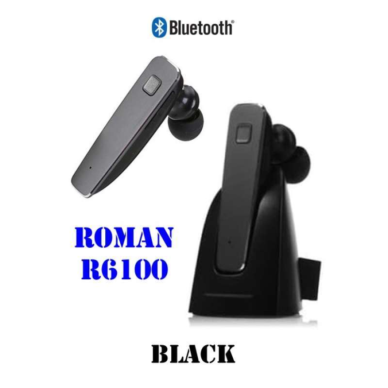Promo Original Roman R6100 Stereo Bluetooth Headset Handsfree