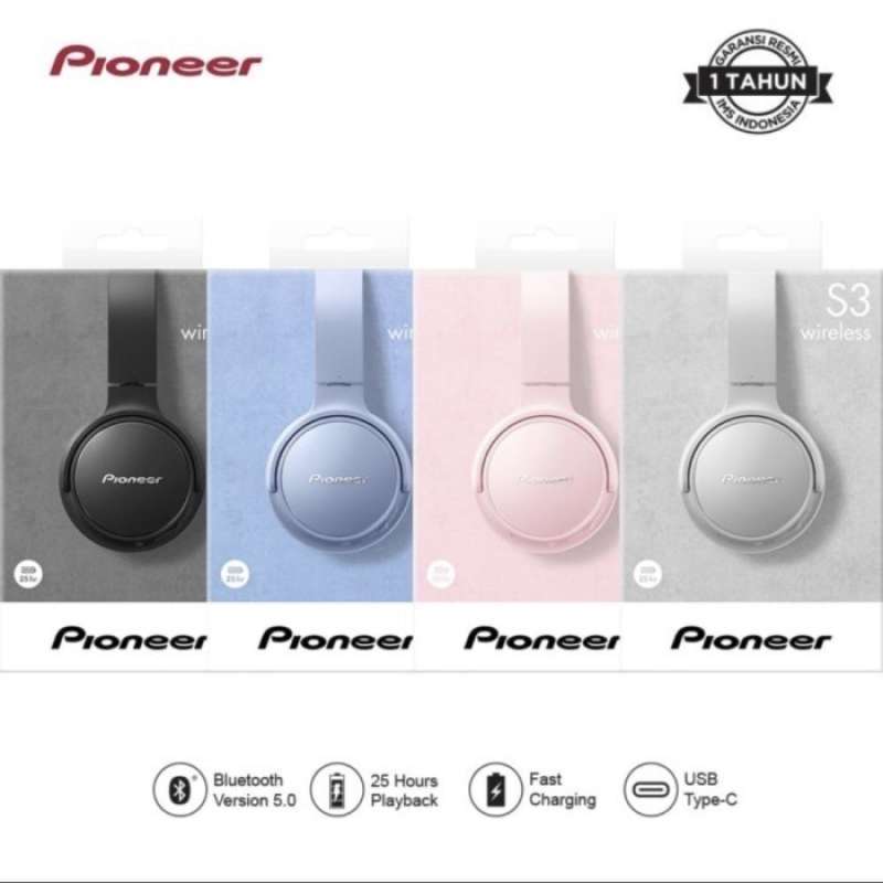 Promo Pioneer SE S3BT Wireless Bluetooth Headphone S3 BT Headset