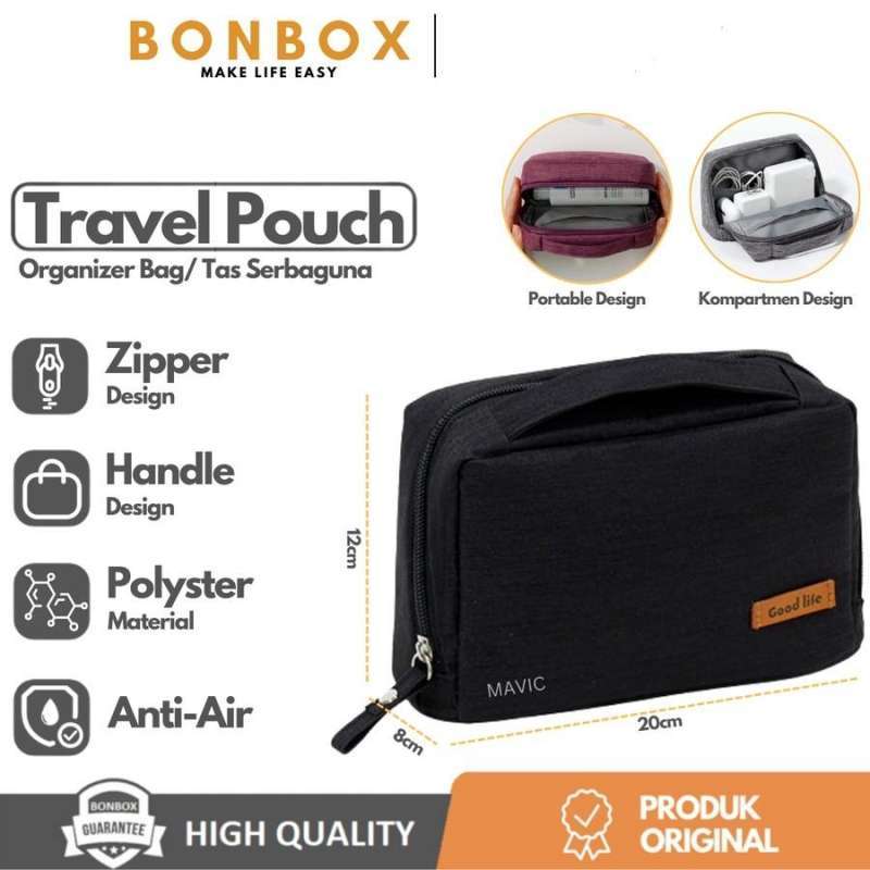 BONBOX BMB10 Tas Pouch Travel Bag Mini Gadget Organizer Waterproof