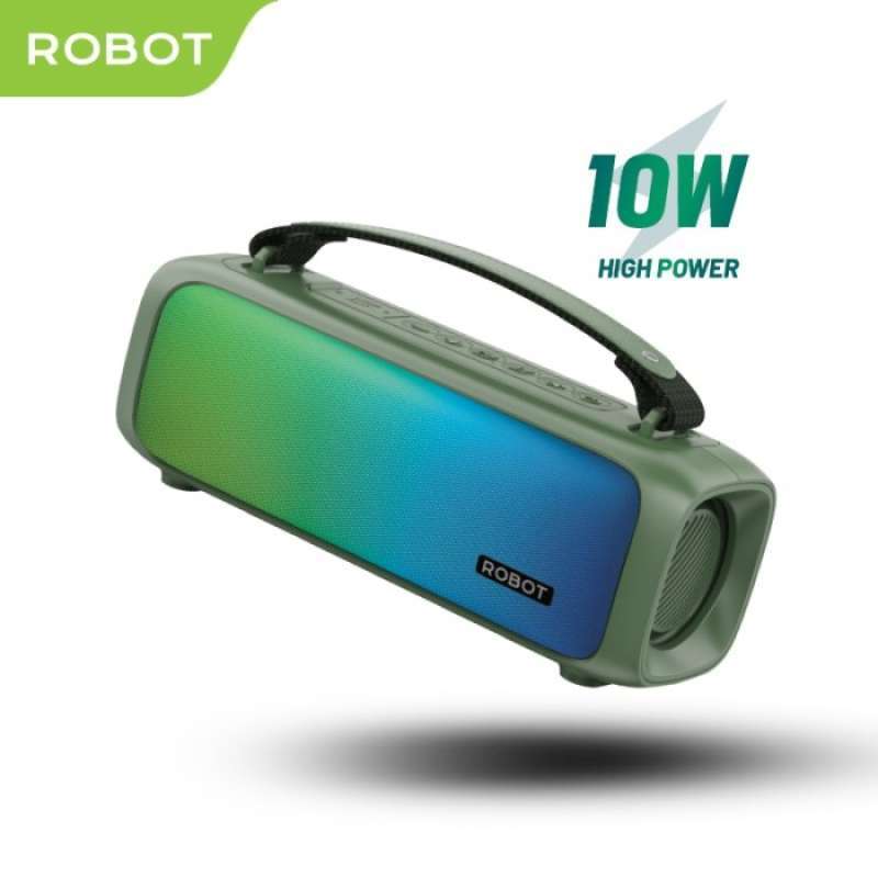 Robot RB570 Speaker Bluetooth 5.3 Ergonomis dengan Suara Bass Kuat dan Subwoofer, 1500mAh, Ideal untuk Penggunaan Komputer