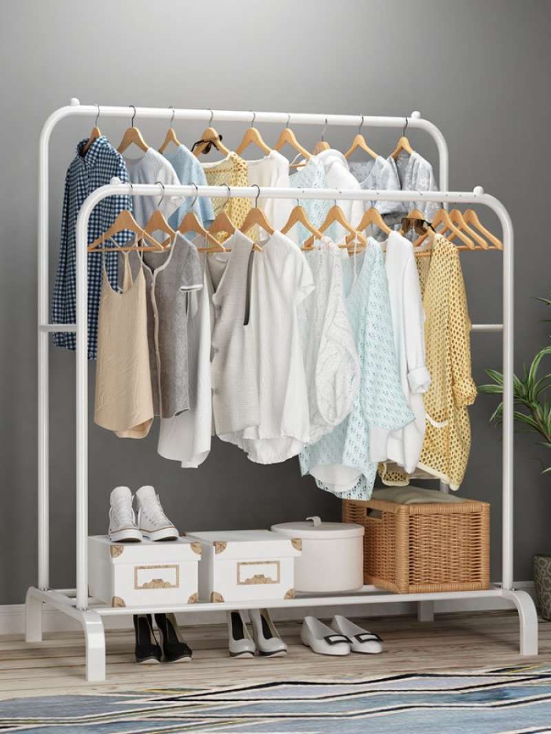 Stand Hanger Baju Besi Tiang Gantungan Baju Hanger Baju