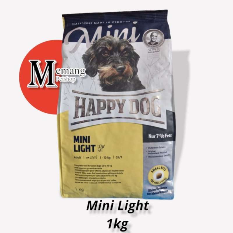 Happy Dog Supreme Mini Light Low Fat 1Kg Makanan Anjing Dog Food