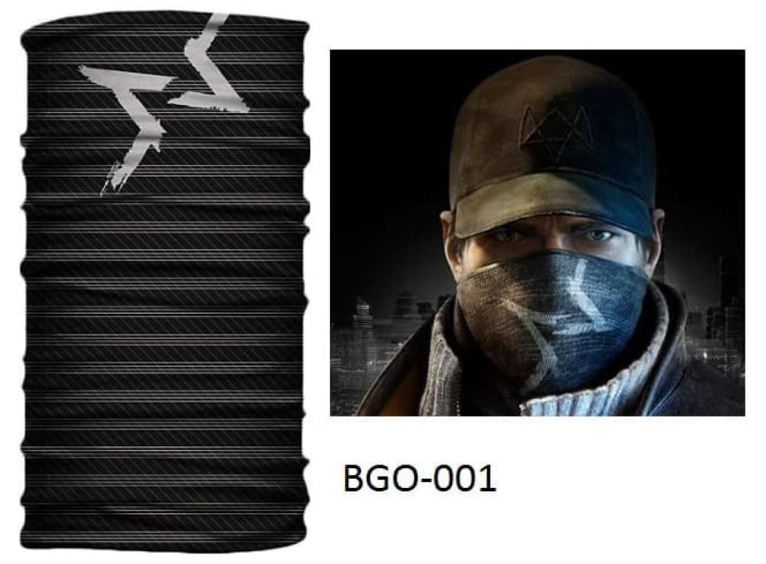 Promo Masker Baff Bandana Aiden Pearce Watch Dogs COD DOTA Game