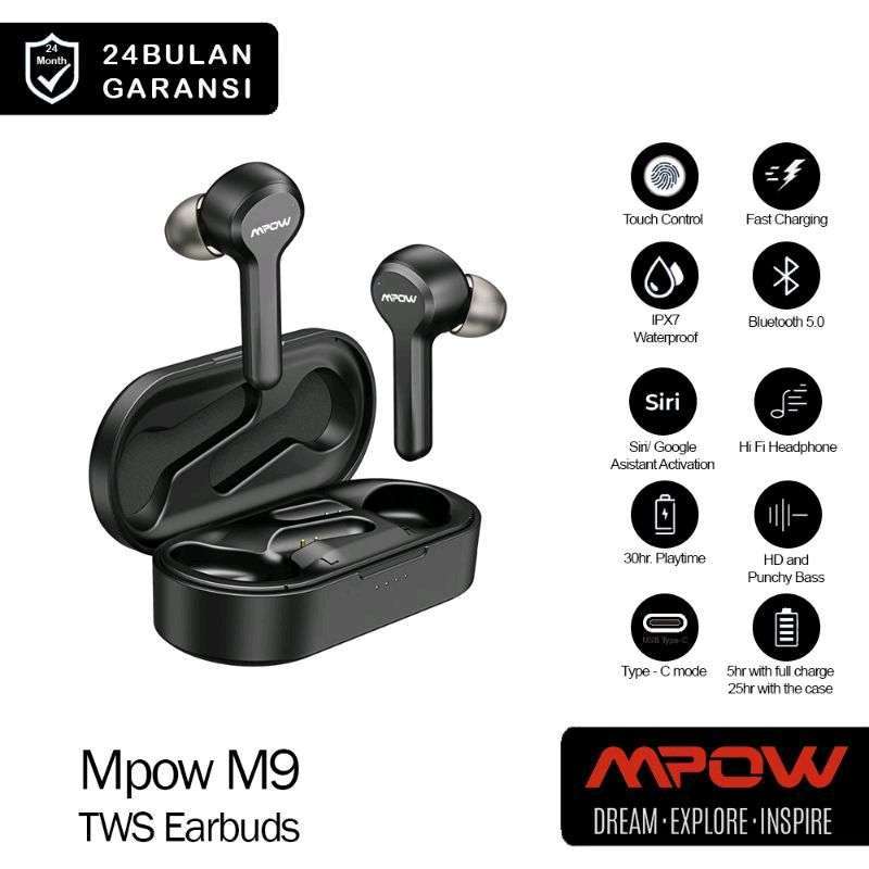 Promo Mpow M9 Tws Earbuds Original Garansi Resmi Diskon 60 Di Seller Yuka Mall Yuka Mall Kota Jakarta Utara Blibli