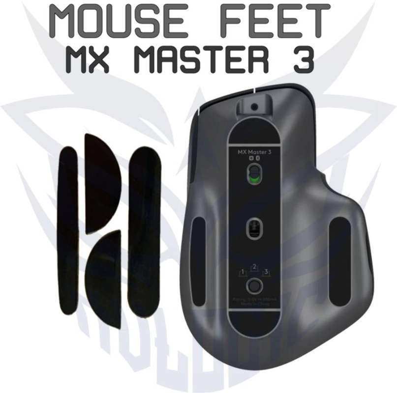 Logitech MX Master 3 Mouse Feet Replacement Skates - Smooth Glide, 3M Backed