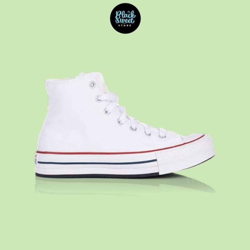 Promo SEPATU SNEAKERS CONVERSE CTAS LIFT PLATFORM CANVAS HI WHITE