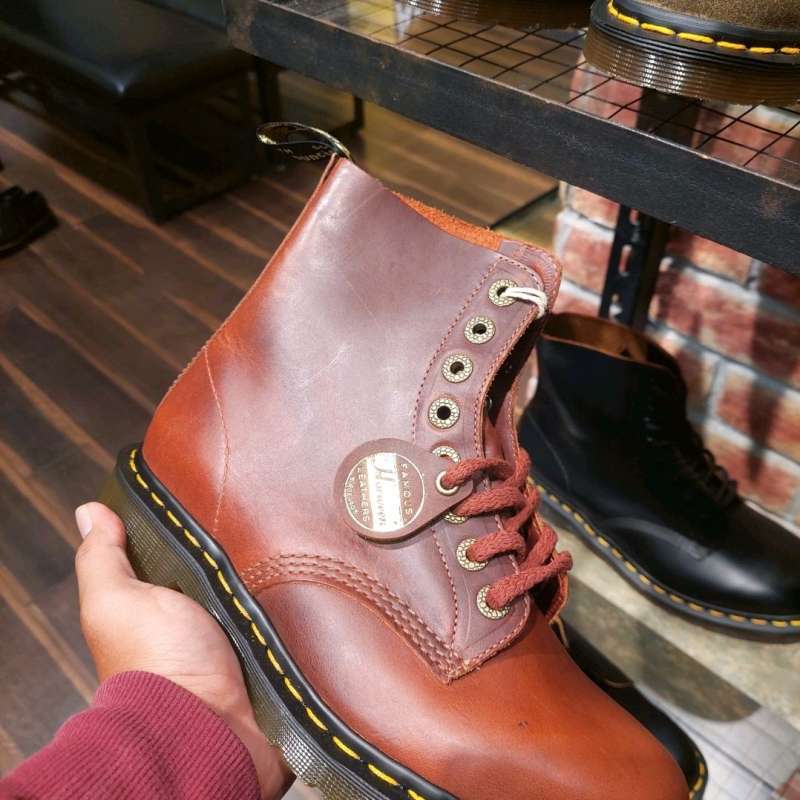 SEPATU DOCMART DR MARTENS 1460 HORWEEN LEATHER BROWN MIE SIZE 36 43 NEW ORIGINAL