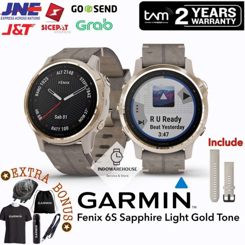 Garmin fenix 6s hotsell sapphire light gold