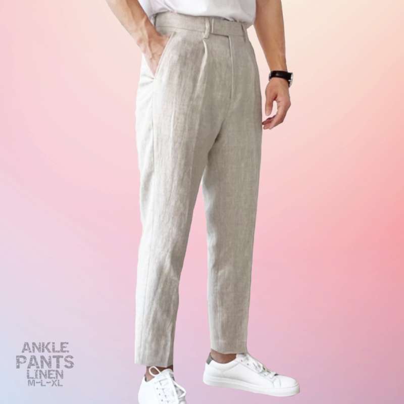 Linen outlet ankle pants
