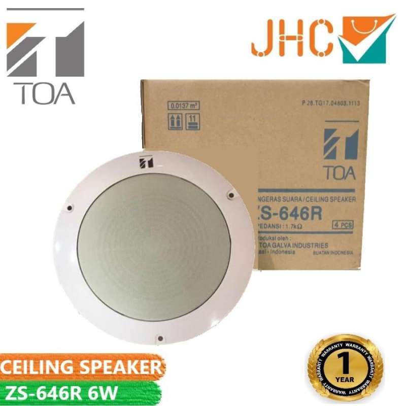 Jual TOA Speaker ZS 646R Ceiling Speaker 6 Watt ZS646R di Seller