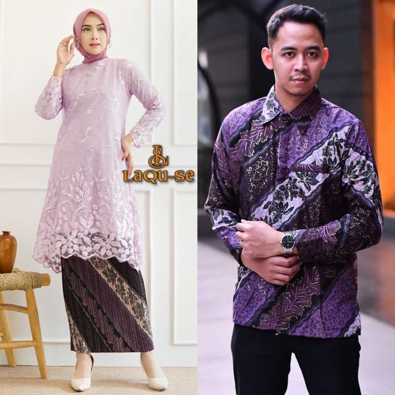 Promo Setelan Kebaya Tunik Batik Couple Modern Terbaru Outfit Pasangan Kondangan Wisuda By Laquse kebaya2 Atasan Kebaya Lilac Diskon 18 Di Seller Lovalotta.id Cipedak Kota Jakarta Selatan Blibli