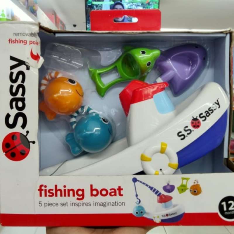 Gratis Ongkir Mainan Edukasi Bayi Sassy Fishing Bot Perahu