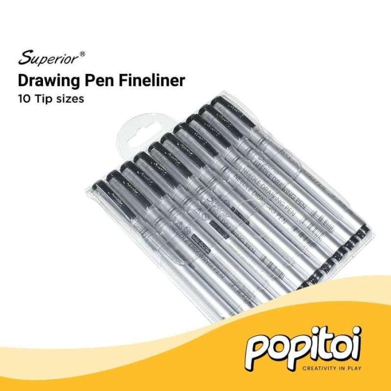Snowman Drawing Pen Set of 10 
