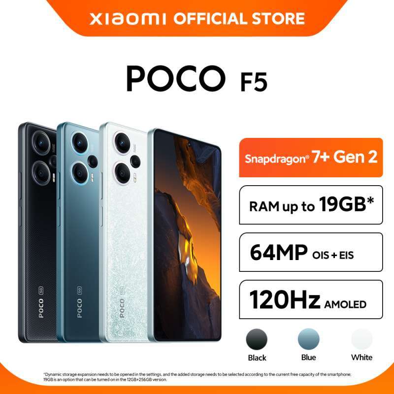 Jual POCO Official POCO F5 (12GB+7GB/256GB)