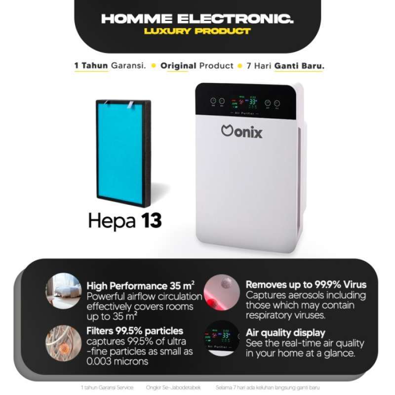 Onix homme air hot sale purifier