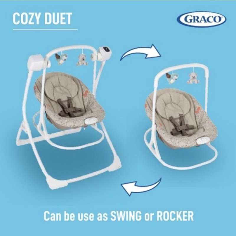Jual Graco Cozy Duet Woodland Walk 1989101 Swing Graco Ayunan