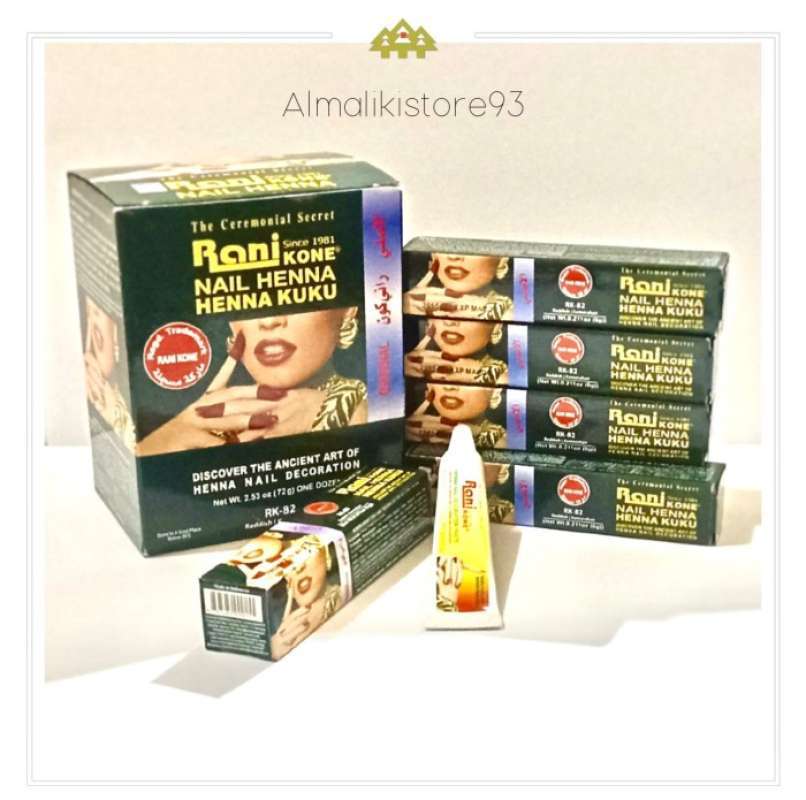Original* RANI Nail Henna Mendhi Mendi Red Polish Dye | eBay