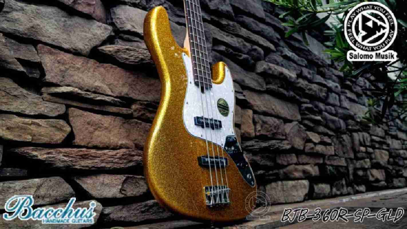 Jual Bass Elektrik Bacchus BJB 360R SP Varian Warna - Gold di