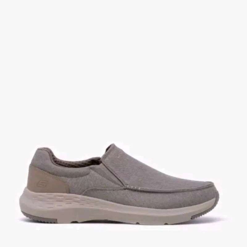 Sepatu Slip On Pria Skechers Parson Trest Khaki Original