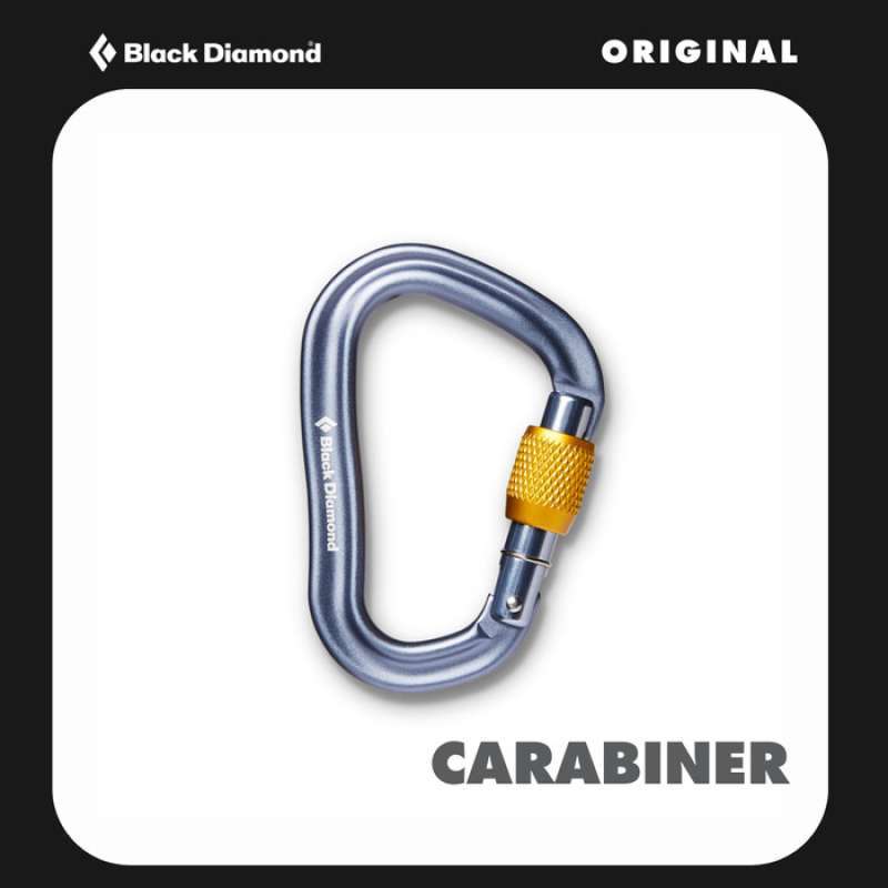 Promo Carabiner Panjat Tebing Black Diamond Vaporlock Screwgate