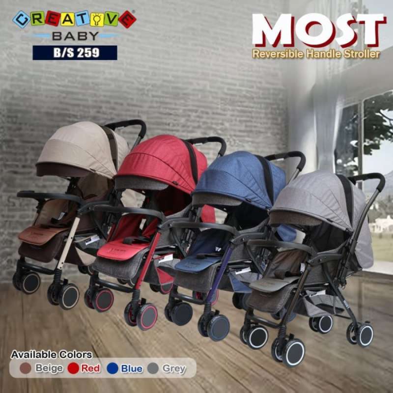 Stroller shop reversible murah