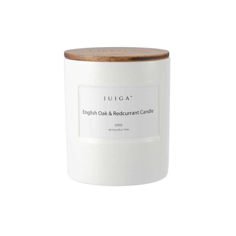 English oak & redcurrant home candle outlet